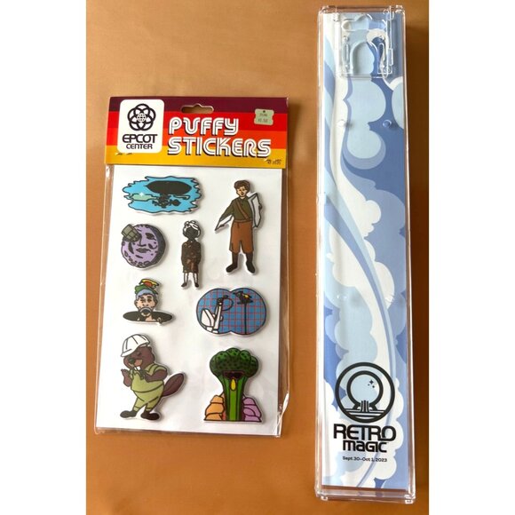 Retro Magic Epcot Center Puffy Stickers & Unique Watch - Limited Edition 2023 - Picture 2 of 4